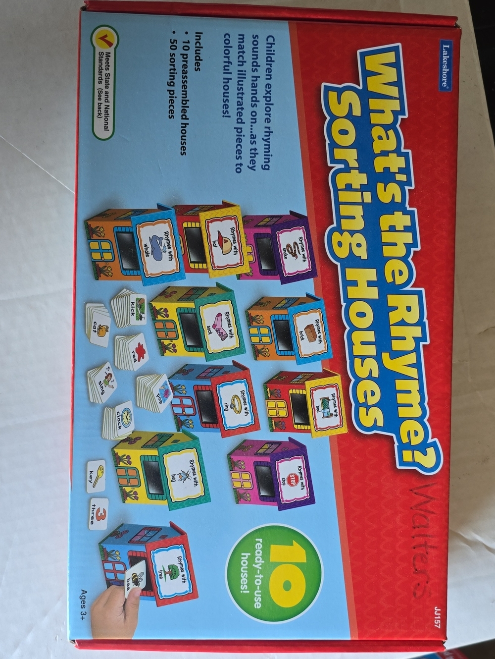 Lakeshore What’s the Rhyme? Sorting Houses Game – Multicolor